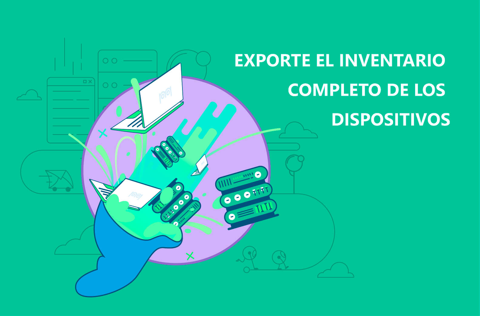 Exporte el inventario completo de los dispositivos