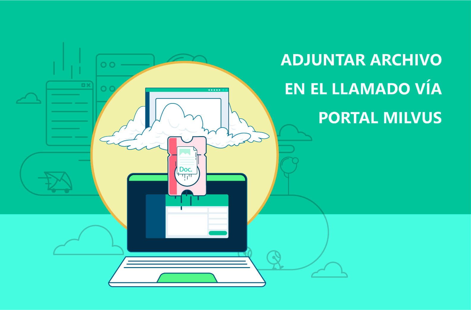 Anexar archivo en el llamado vía Portal Cliente