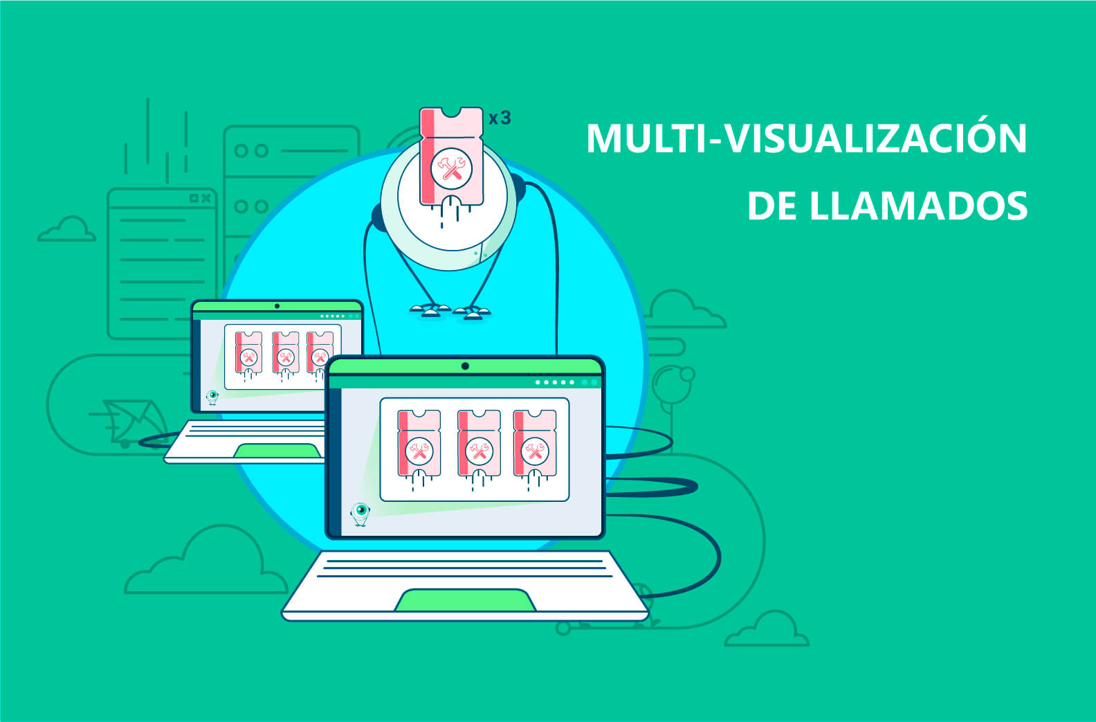 Multi-visualización de llamados